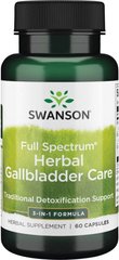 Комплекс для жовчного міхура Swanson Herbal Gallbladder Care 60 капсул
