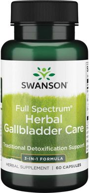 Комплекс для желчного пузыря Swanson Herbal Gallbladder Care 60 капсул