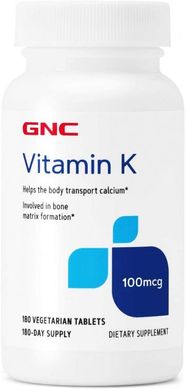 Витамин К GNC Vitamin K 100 180 капсул