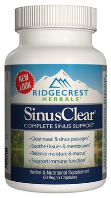 Комплекс для Поддержки и Защиты Верхних Дыхательных Путей, SinusClear, RidgeCrest Herbals, 60 гелевых капсул