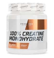 Креатин моногидрат Progress Nutrition 100% Creatine Monohydrate 500 грамм Без вкусовых добавок