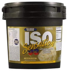 Сироватковий протеїн ізолят Ultimate Nutrition ISO Sensation 2270 грам Банановое морозиво