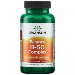 Комплекс вітамінів групи Б Swanson Balance B-50 Complex 250 капсул