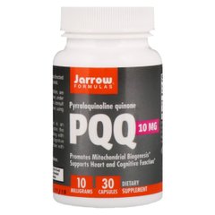 Пірролохінолінхінон PQQ, 10 мг, Jarrow Formulas, 30 капсул