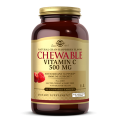Жевательный витамин C Solgar Chewable Vitamin C Natural Cran-Raspberry 500 mg 90 жев. таблеток