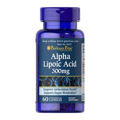 Альфа-ліпоєва кислота Puritan's Pride Alpha Lipoic Acid 300 mg 60 капсул