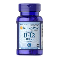 Вітамін Б12 Puritan's Pride Vitamin B-12 500 mcg (100 таб) цианокобаламин