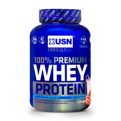 Сироватковий протеїн USN 100% Whey Protein Premium 2280 г strawberry cream