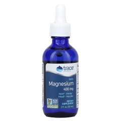 Магній іонізований у краплях, 400 мг, Ionic Magnesium, Trace Minerals, 59 мл