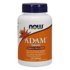 Витамины для мужчин Now Foods Foods Adam (60 таб) нау фудс адам
