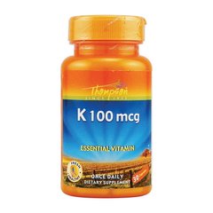 Витамин К Thompson Vitamin K 100 mcg 30 капсул