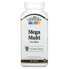 Витамины для мужчин 21st Century Mega Multi for Men 90 таблеток