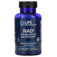 Регенератор Клеток NAD+ 100 Мг, NAD+ Cell Regenerator, Life Extension, 30 Вегетарианских Капсул