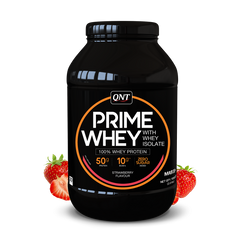 Сироватковий протеїн ізолят QNT Prime Whey 908 грам Полуниця