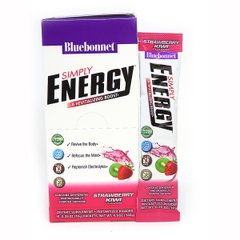 Енергетичний напій в порошку, Смак Полуниці та Ківі, Bluebonnet Nutrition, Simply Energy Grape, 14