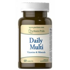 Комплекс вітамінів Puritan's Pride Daily Multivitamin 60 таблеток