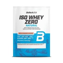 Сироватковий протеїн ізолят BioTech Iso Whey Zero Natural (25 г) Vanilla Cinnamon