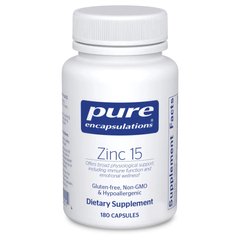 Цинк Pure Encapsulations Zinc 15 мг 180 капсул