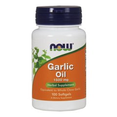 Екстракт часнику NOW Garlic Oil 1500 mg 100 капс