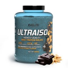 Сироватковий протеїн ізолят Evolite Nutrition UltraIso 2000 г chocolate peanut