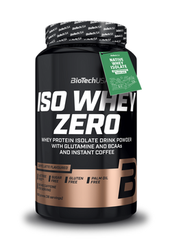 Сывороточный протеин изолят BioTech Iso Whey Zero 908 г caffe latte