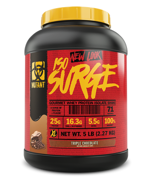 Сироватковий протеїн ізолят Mutant Iso Surge 2270 грам Triple Chocolate