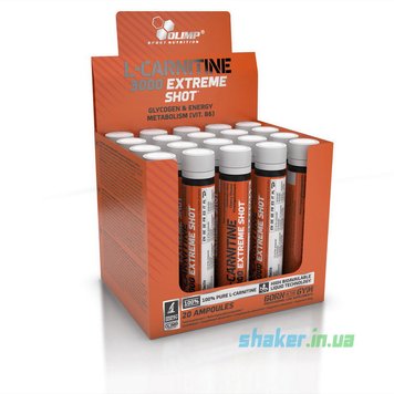 Л-карнітин Olimp L-Carnitine 3000 Extreme Shot Ampoule 20x25 мл orange