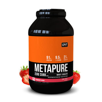 Сироватковий протеїн ізолят QNT Metapure ZC Isolate (2 кг) метапур strawberry