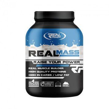 Гейнер для набору маси Real Pharm Real Mass 3600 грам Полуниця
