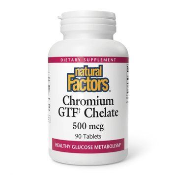 Хром хелат Natural Factors Chromium GTF Chelate 500mcg 90 таблеток