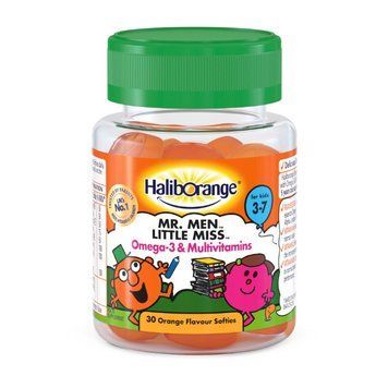Омега 3 и мультивитамины Mr.Men Little Miss Omega-3 & Multivitamins 30 софтгель, orange
