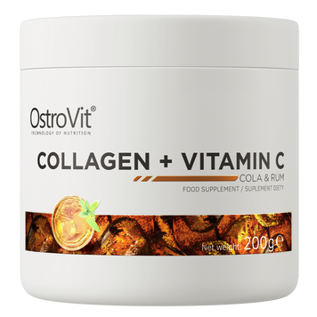 Коллаген OstroVit Collagen + Vitamin C 200 г cola & rum