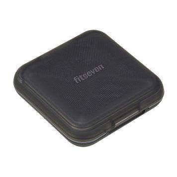 Контейнер для таблеток UZspace Fitseven Pillbox TP005BB 1 шт. Прозорий/Чорний