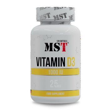 Вітамін D3 MST Vitamin D3 1000 IU (25 mcg) 120 м&rsquo;яких капсул