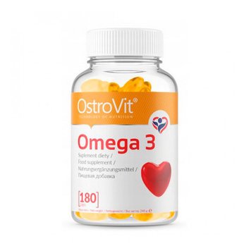 Омега 3 OstroVit Omega 3 180 капс риб'ячий жир