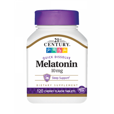 Мелатонин 21st Century Melatonin 10 mg 120 таб вишня