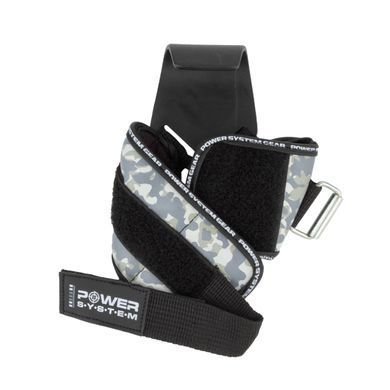 Гаки для тяги на зап'ястя Power System Hooks Camo PS-3370 Black/Grey XL