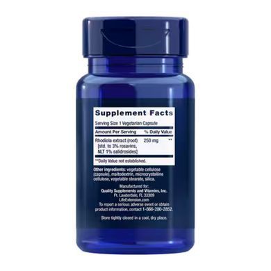 Экстракт родиолы Life Extension Rhodiola Extract 250mg 60вег.капсул