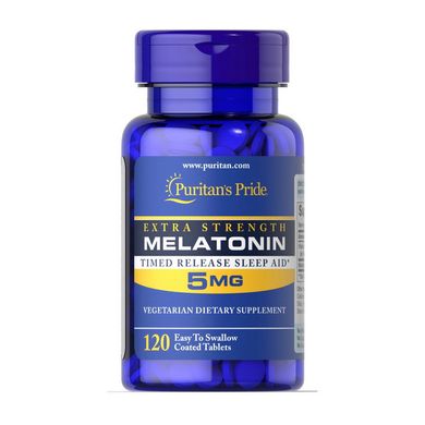 Мелатонін Puritan's Pride Melatonin 5 mg 120 таб