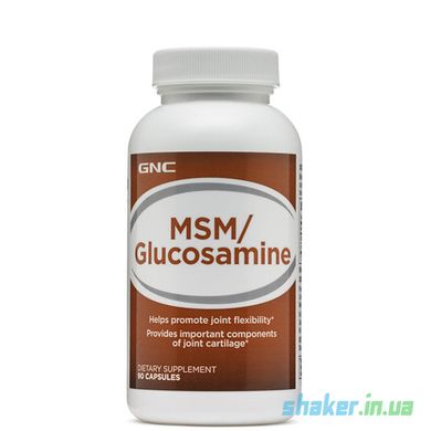 МСМ Глюкозамін GNC MSM / Glucosamine (90 капс)