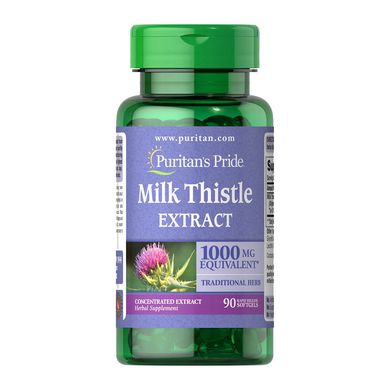 Екстракт розторопші Puritan's Pride Milk Thistle Extract 1000 mg (90 капс)