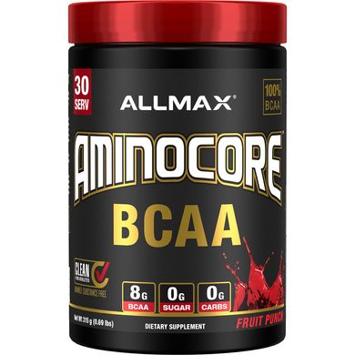 БЦАА AllMax Nutrition AminoCore BCAA 315 грамм Фруктовый пунш