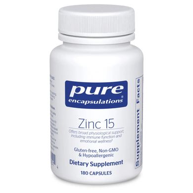 Цинк Pure Encapsulations Zinc 15 мг 180 капсул
