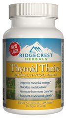 Комплекс для Поддержки Щитовидной Железы, Thyroid Thrive, RidgeCrest Herbals, 60 гелевых капсул