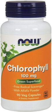 Хлорофилл в капсулах Now Foods Chlorophyll 100 мг (90 капс)