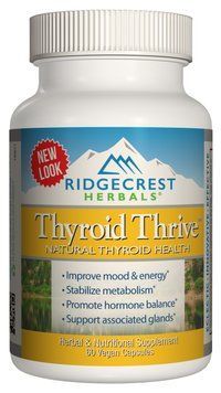 Комплекс для Підтримки щитовидної Залози, Thyroid Thrive, RidgeCrest Herbals, 60 гелевих капсул
