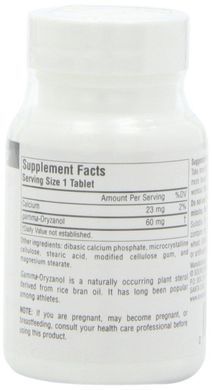 Гамма орізанол 60мг, Source Naturals, 100 таблеток
