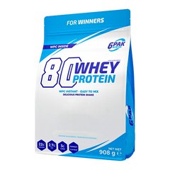 Сироватковий протеїн концентрат 6Pak 80 Protein 908 грам Арахисовая паста-апельсин