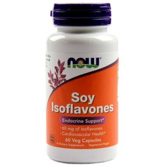 Соєві Ізофлавони, Soy Isoflavones, NOW, 60 капсул