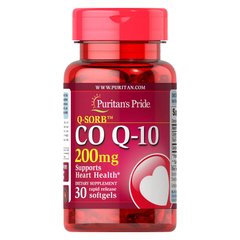 Коэнзим Q10 Puritan's Pride Q-SORB Co Q-10 200 mg 30 капс